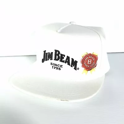 JIM BEAM White Cap - Snapback - Embroidered BRAND NEW  + Free Postage • $40