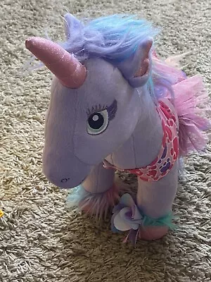 Build A Bear Lilac Unicorn & Tutu Large Soft Toy Teddy Plush Stuffed Cuddly • £7.50