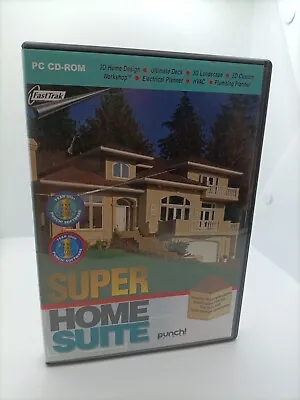 Super Home Suite By Punch Software - PC CD-ROM - 3D Home & Landscape Design Etc. • £8.99