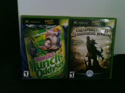 Oddworld: Munch's Oddysee&stranger's Wrath (Microsoft Xbox 2001 )both Complete • £58.18