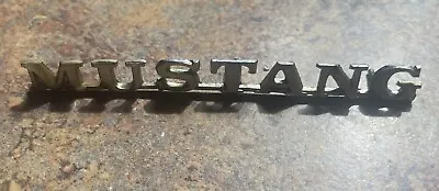 One Vintage Ford Mustang Script Emblem Badge Logo C5ZB-16098-B / 30978-H1 • $10