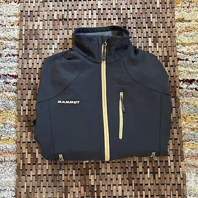 Mammut Zermatt Matterhorn Full Zip Soft Shell Jacket Dark Grey Men’s Small S • $99.95