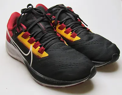 Nike Air Zoom Pegasus 38 USC Running Shoes DJ0861-001 Black Red Mens Sz 11 • $85