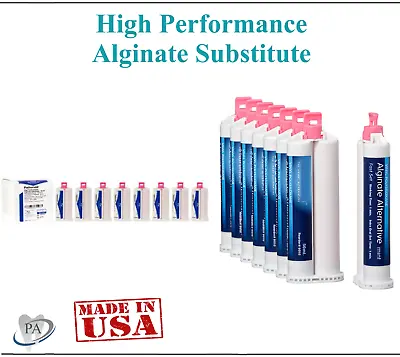 Dental Alginate Substitute Alternative  50mL Cartridges Fast Set - Mint • $81.95