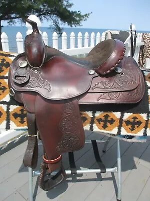 15'' Circle Y Sweet Home Texas Equitation Western Trail Saddle Sqh Bars • $815