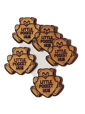 £4.99 • Buy A163 Pack Of 15 Little Pocket Hugs Teddy Bear  Christmas Xmas Card Token