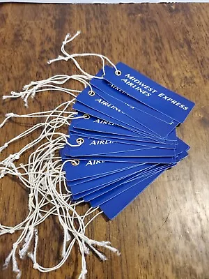 Vintage Midwest Express Airlines Bag Tag Lot Of 25  New Unused Blank MKE Airline • $19.99