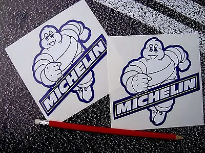 MICHELIN MAN TYRE STICKERS 12cm F1 LE MANS CLASSIC RACING MOTO GP SUPERBIKES • $3.86