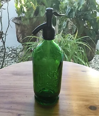 Vintage Seltzer Bottle - Green - • $162