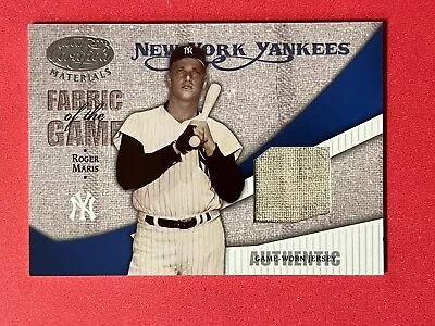 2004 Leaf Certified Fabric Of The Game Roger Maris #FG-109 Game Worn Jersey /100 • $17.50