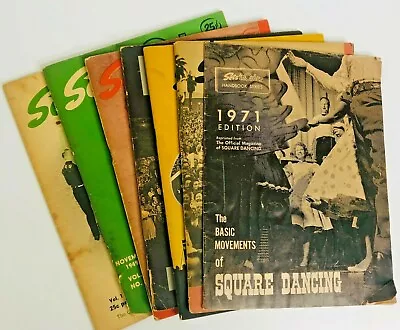 Sets In Order Square Dancing Magazine 7 Issues - 1949-1950 + 1971 • $19.95