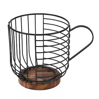 Cup Holder Coffee Pod Holders K Cup Rack W/Solid Wooden Base Kitchen Bar Holder • $15.39