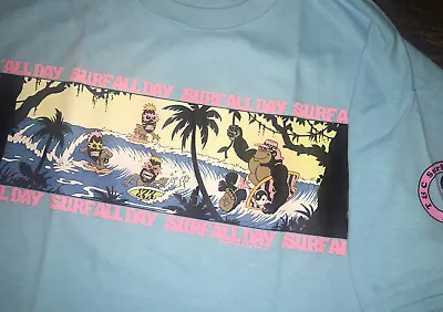 80's T&C Surf Designs T-shirt Men's  X Large Sky Blue • $44.95