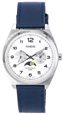 Casio Standard Analog Moon Phase White Dial MTP-M300L-7A Men's Watch • $83.88