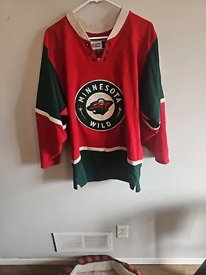 Minnesota Wild Marion Gaborik Jersey Missing Coller String Adult Size Small • $19.99