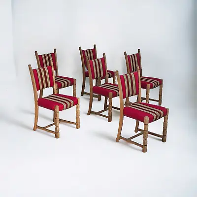 1970s Set 6 Pcs Of Danish Dinning Chairs Original Good Condition. • £956.17