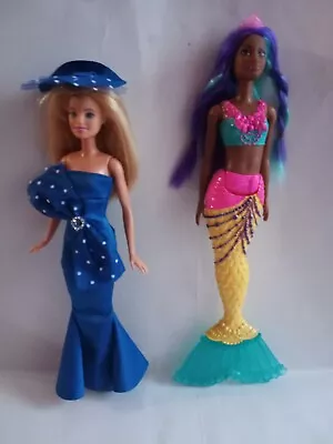 2015 Mattel Articulate Barbie Doll Along With Barbie Dreamtopia Mermaid Doll  • $16.99