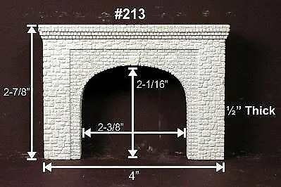 Monroe Models N Scale Double Tunnel Portal Random Stone | Bn | 213 • $11.47