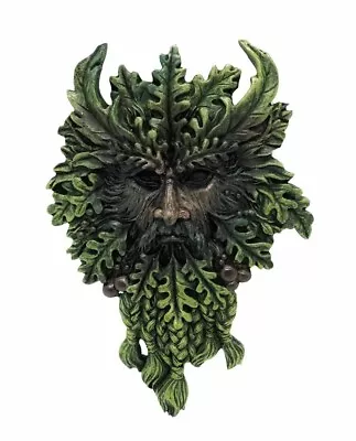 Green Man Wall Plaque Pagan Garden Ornament Wall Plaque Wiccan Decoration • £9.99