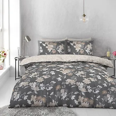 LUXURY DUVET COVER Ultra Soft Bedding Set Reversible Quilt Covers Pillow Case • £16.99