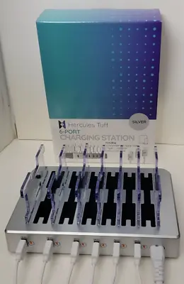 Hercules Tuff 6 - PORT Charging Station For Multiple Devices SILVER • $14.99