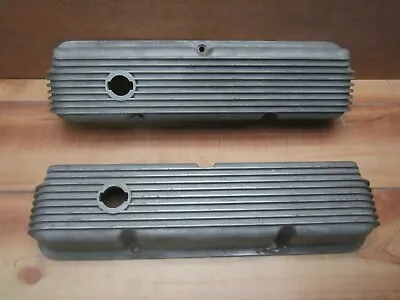 Cal Custom Ford FE 390 406 427 428 Vintage Finned Aluminum Valve Covers 40-1018 • $299.99