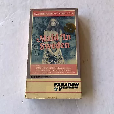 Maid In Sweden VHS Paragon Video Productions Vintage Rare HTF Kristina Lindberg • $34.99