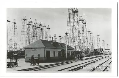 Kilgore Texas TX ~ Missouri Pacific Railroad Depot Train Station RPPC 1940's • $6.99
