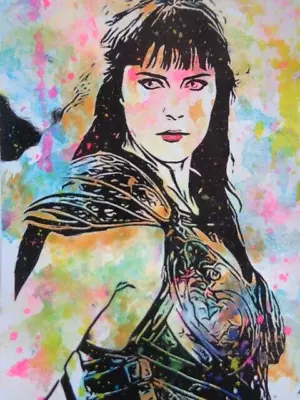 ACEO ATC  Sketch  -   XENA: PRINCESS WARRIOR  Art • $10.99