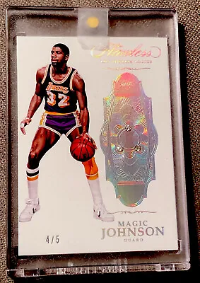 2016-17 Panini Flawless Basketball #10 Magic Johnson Triple Diamond Gems /5🔥🔥 • $1125