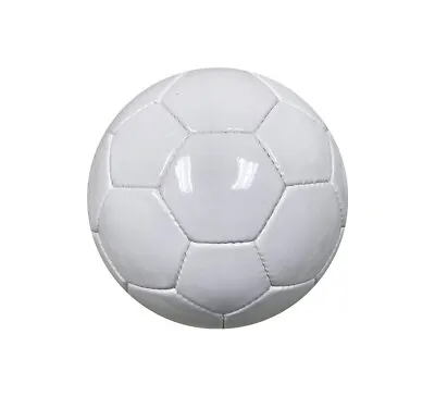 All White Plain Soccer Ball Mini For Practice And Kids Size 2 • $13.95