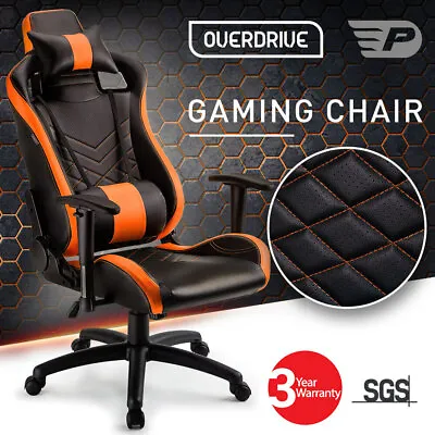 $214 • Buy 【EXTRA10%OFF】Overdrive Gaming Chair-Office Computer Racing PU Leather