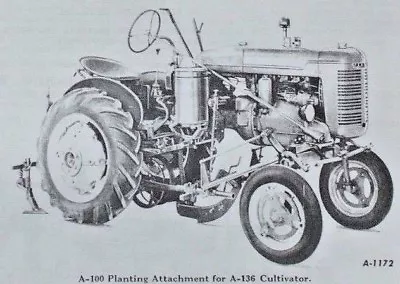 IH 1939-1947 Farmall A Tractor McCormick A-99 A-100 Planter Owners Parts Manual • $25