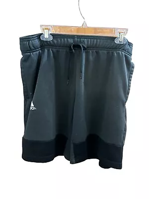Adidas Men's Dark Grey Aeroready Athletic Sweat Shorts Size Large • $12.99