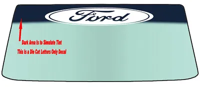 Fits Ford Custom Windshield Banner Die Cut Decal -  Application Tool Included • $14.80