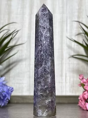 LEPIDOLITE TOWER 💜 Purple Mineral Mica Stone Crystal Chakra Reiki Witch Point • $26.25