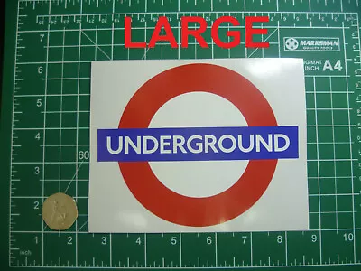 **large**london Underground Sticker Decal Car Laptop Notebook Games Console • £1.49