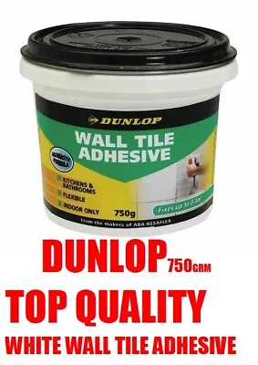 Top Quality Dunlop White Wall Tile Adhesive 750g Kitchen Bathroom Home Toilet Di • $918.95