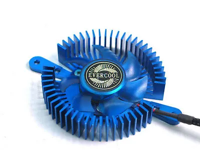 EverCool VC-RI-B Mini UFO Universal VGA Cooler Blue • $10.99