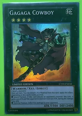 Yugioh Gagaga Cowboy CT10-EN010 Super Rare Limited Edition NM • $3.49