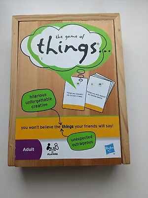 $10 • Buy The Game Of Things (Parker Brothers/Hasbro) - Party Game In Wood Box