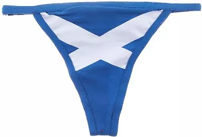 Womens G String Underwear Saltire/Tartan Comfy Thong Panty • £9.50