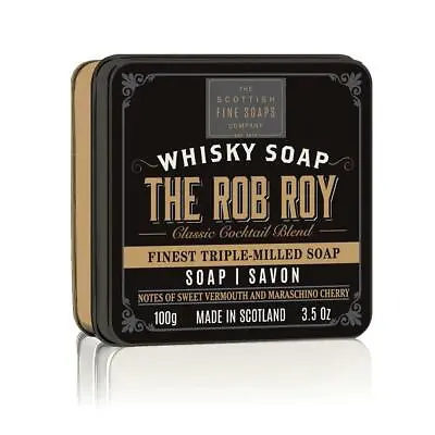£10.99 • Buy Scottish Fine Soaps Luxury The Rob Roy Whisky Infused Soap Bar & Vintage Tin