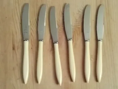 Great Set Of 6 Faux Bone Handled James Ryals Small  Knives  20 Cm • £20