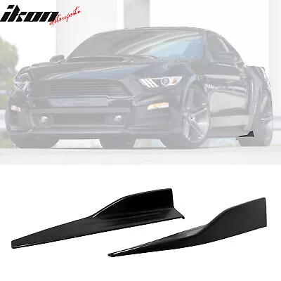 For 15-23 Ford Mustang ROU Style Side Skirts Extension Rocker Winglet Lip PU 2PC • $34.98