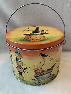 Vintage Halloween Tin The Popcorn Factory Empty • $10