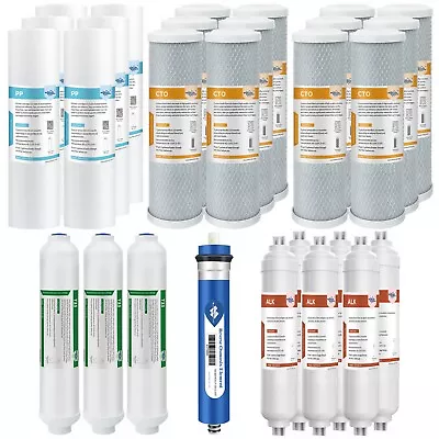 6-Stage 36/50/75/100/150 GPD RO PH Alkaline Mineral Reverse Osmosis Water Filter • $44.09