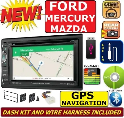 FORD MERCURY MAZDA GPS NAVIGATION SYSTEM CD DVD USB BLUETOOTH CAR RADIO Stereo • $279.99