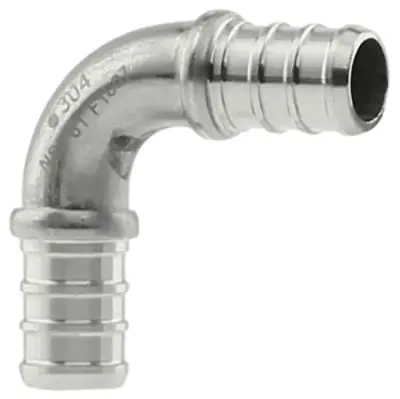 BOSHART 304 Stainless Steel Pex 90 Degree Elbow 1/2  | 3/4  | 1  • $7.16