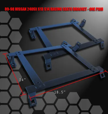 Racing Seat Mounting Brackets For 89-98 240sx Silvia S13 S14 Driver+passenger • $71.95